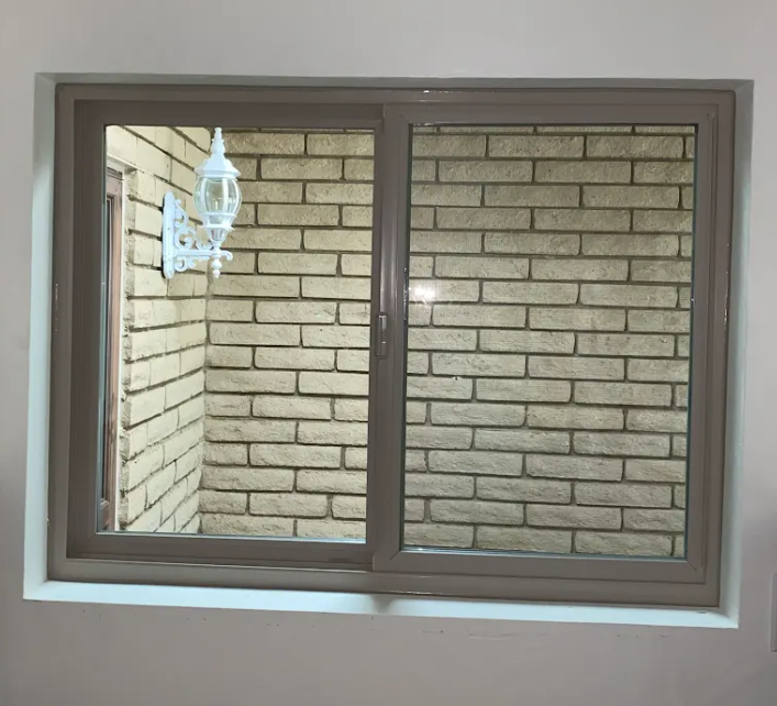 Interior view of a new two-panel replacement window